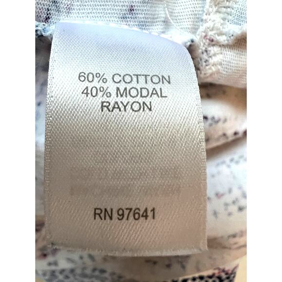 Pure J.Jill Top White Asymmetric Hem Half Sleeve Tunic Tee White Measures Large - Picture 11 of 13